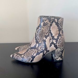 Marc Fisher Women’s Jelly Ankle Boot Snakeskin